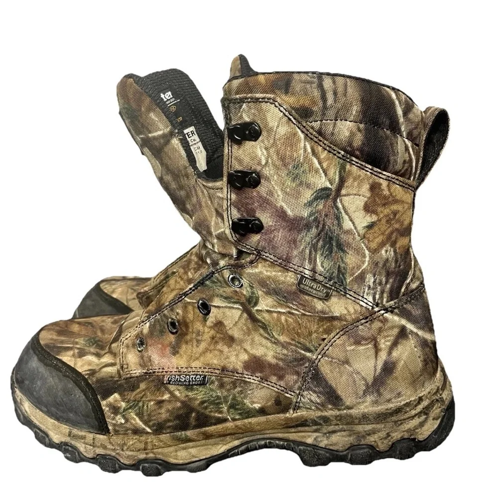 Red Wing Boots Irish Setter Mens 13 Hunting Waterproof READ Description Gorerex - Picture 3 of 16